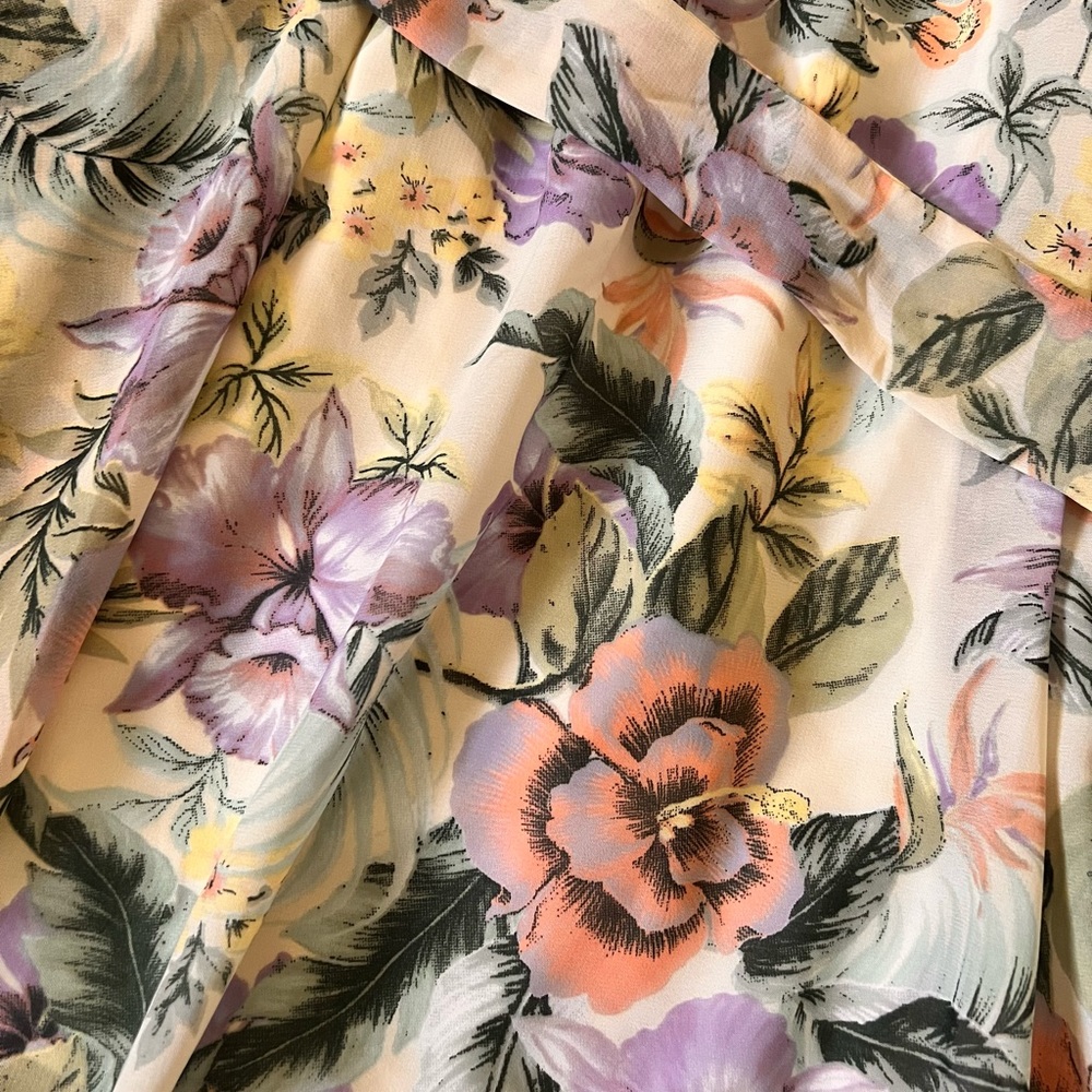 Floral midi skirt